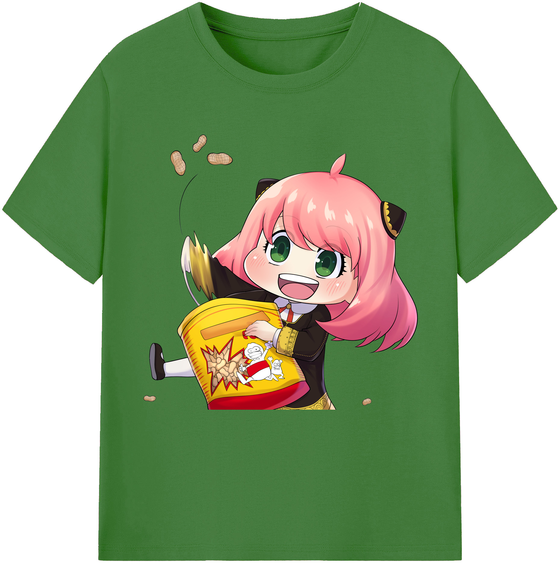 （画像用） SPY×FAMILY间谍家家酒 レディースカジュアルプリントTシャツ（綿100％）